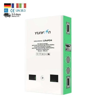 48V muur gemonteerde lithium-ion batterij oplaadbaar All in One systeem 5120kWh Pure sinus wave