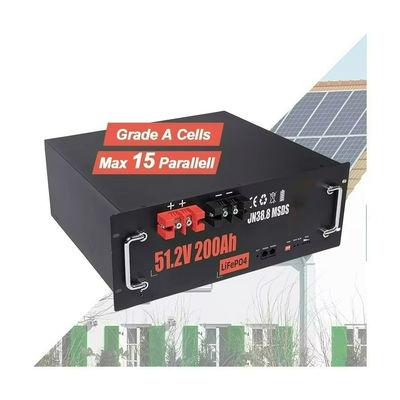 LiFePo4-batterij 51.2V 200Ah oplaadbare batterij IP55