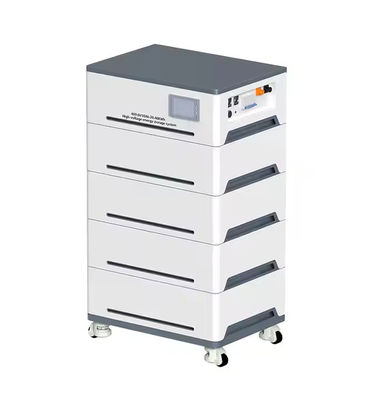 kwaliteit 15.36kWh Stackable All-in-One Energy Storage System 5kW Hybrid Inverter 51.2V 100Ah LiFePO4 3 Modules RS485 CAN WiFi Home Zonne-energie fabriek