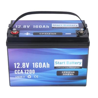 kwaliteit 12V 160Ah LiFePO4 Batterij 1200CCA Bluetooth 2048Wh Mega Capaciteit Zonne- en diepe cyclus Lithiumbatterij Voor Off-Grid Marine And Backup Systems fabriek