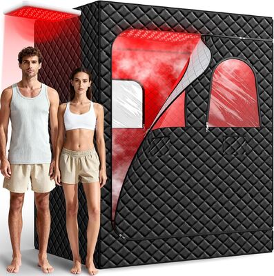 kwaliteit OEM ODM Factory Direct Full Size Draagbare Sauna Voor Twee Personen Groothandel Custom 2 Persoon Infrarood Sauna Met Koolstofvezel Verwarming fabriek