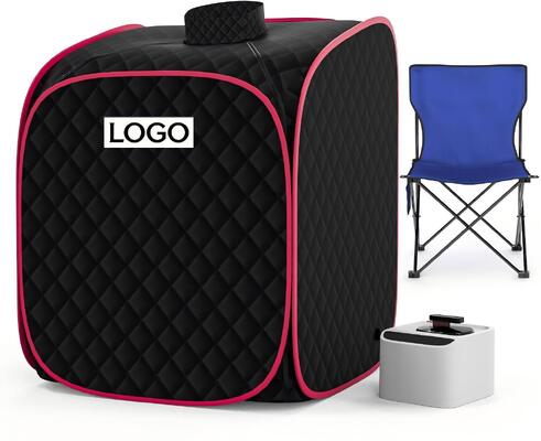 kwaliteit OEM ODM Factory Direct Draagbare Sauna Kit met Carbon Heating Wholesale Persoonlijk Spa Pakket met Opvouwbare Stoel en Voetwarmer Pad fabriek