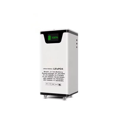 kwaliteit 51.2V 300Ah Vloerstaande LiFePO4 Batterij 15.36kWh Zonne-energie Opslag Met LCD Display Smart BMS RS485 CAN IP55 Beoordeeld Groothandel En Private Label Oplossingen fabriek