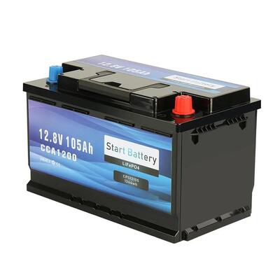 kwaliteit 12.8V 105Ah High Crank LiFePO4 Battery1344Wh 1200CCA Voor extreme start en diepe cyclus OEM ODM Klaar voor groothandel distributeurs fabriek