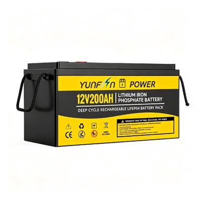 Kwaliteit LiFePO4 Deep Cycle Battery 12.8V 200AH 2560Wh Lithium Iron Phosphate Battery met ingebouwde BMS 5000 Cycles Drop-in vervanging voor loodzuur in RV Solar Marine UPS Backup Power fabriek