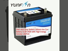 Start- en stop systeem Lithium-ion autobatterij 12,8V 81ah met een hoge energiedichtheid LifePO4