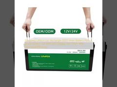 Recycling Lithium Ion Rectangle 6000 keer Batterijpakket A-klasse batterijcel met LED-display 12V 120ah met verbeterde efficiëntie